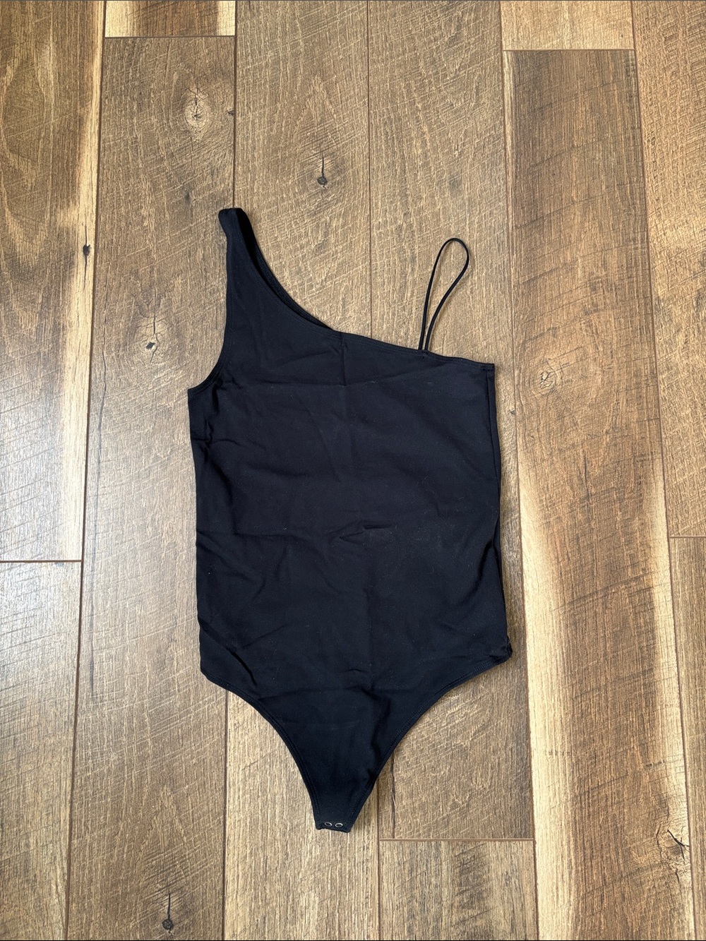 Abercrombie & Fitch Black One-Shoulder Bodysuit